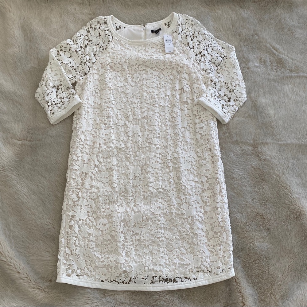 NWT Ann Taylor White Lace Dress
